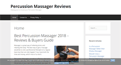 Desktop Screenshot of percussionmassagerreviews.com