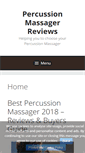 Mobile Screenshot of percussionmassagerreviews.com