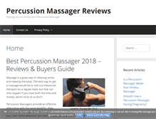 Tablet Screenshot of percussionmassagerreviews.com